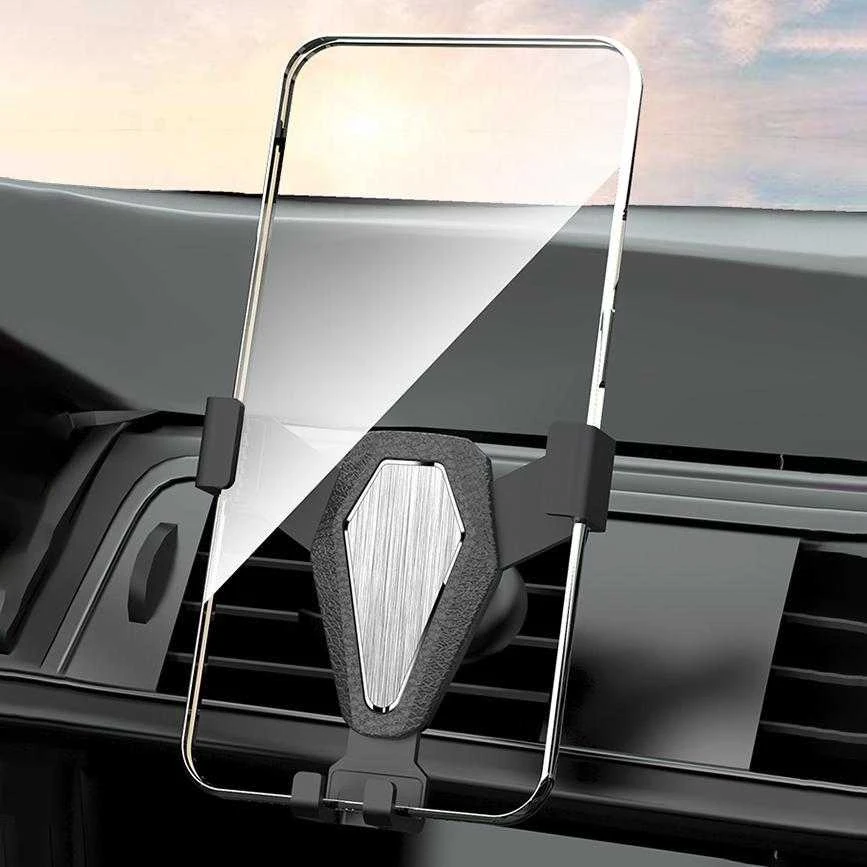 Hurtel Gravity išmaniojo telefono automobilio laikiklis, sidabras (YC07)