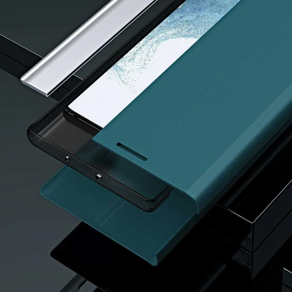 Hurtel Dėklas dangtelis su atvartu ir stovu Xiaomi Redmi Note 12 Pro+ Sleep Case Pro juoda