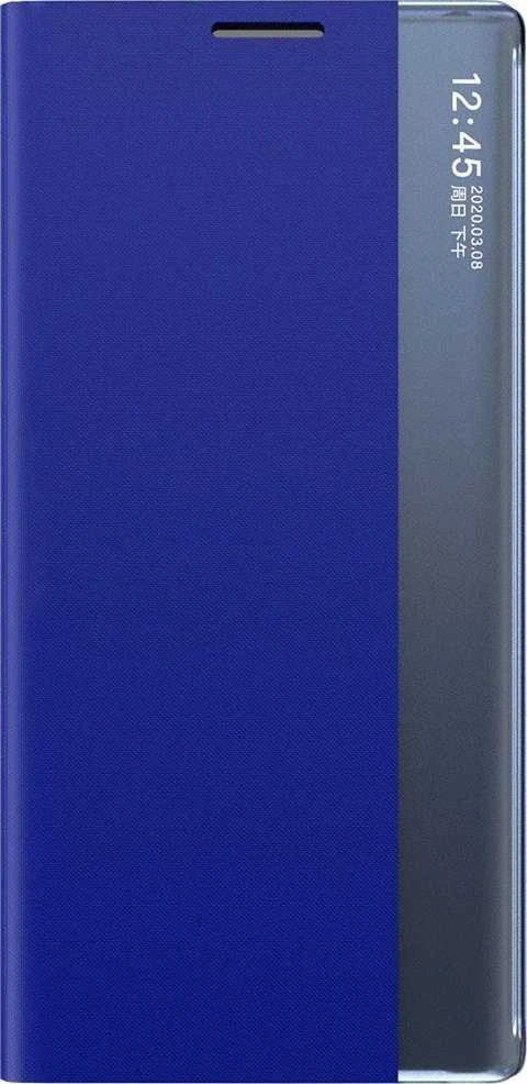 Hurtel Dėklas dangtelis su atvartu ir stovu Xiaomi Redmi Note 12 Pro+ New Sleep Case mėlyna