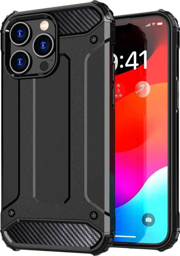 Hurtel Apple iPhone 15 Pro Hybrid Armor – dėklas telefonui juodos spalvos