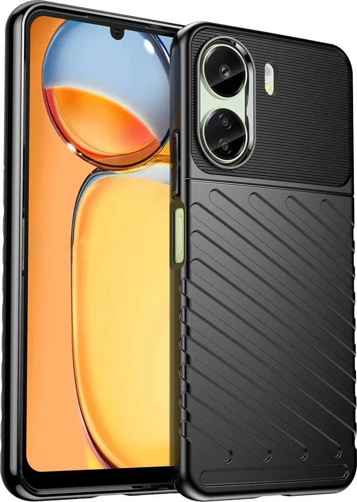 Hurtel Thunder Case armored Xiaomi Redmi 13c – dėklas telefonui juodos spalvos