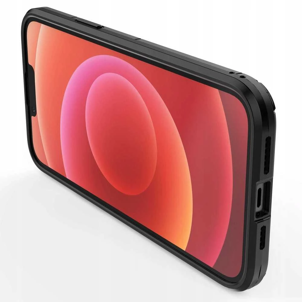 Hurtel Ring Armor case Apple iPhone 14 Plus armored cover magnetic holder ring dėklas telefonui juodos spalvos