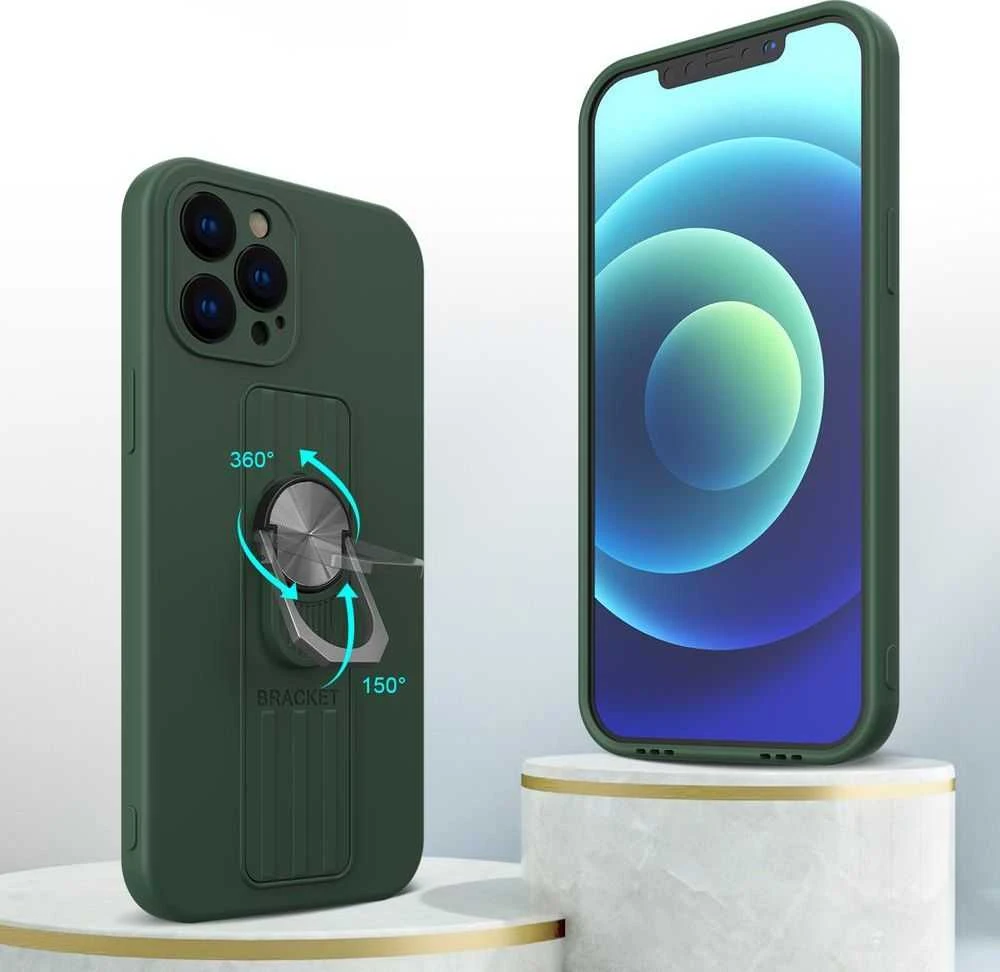 Hurtel Ring Case silikoninis dėklas su rankena ir stovu Xiaom