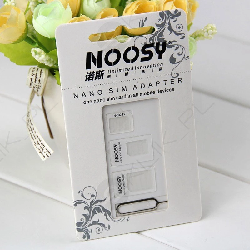 „Hurtel Noosa“ SIM kortelės adapterių rinkinys + raktas – Baltos