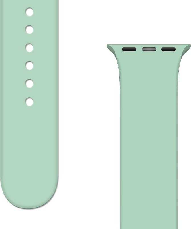 Hurtel Silicone Strap APS silikonowa opaska do Watch Ultra / 8 / 7 / 6 / 5 / 4 / 3 / 2 / SE (49 / 45 / 44 / 42mm) dirželis bransoleta do zegarka jasnozielony