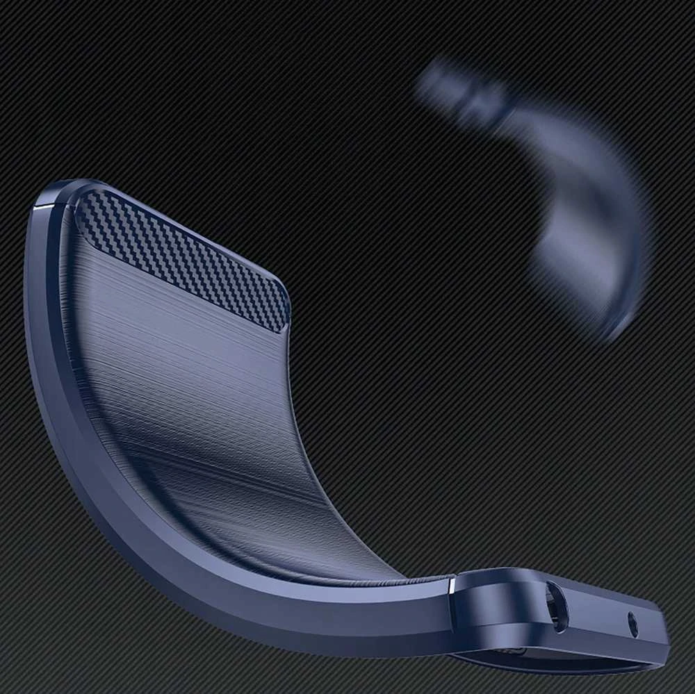 Hurtel Carbon Case do Samsung Galaxy S24 FE – dėklas telefonui mėlynos spalvos