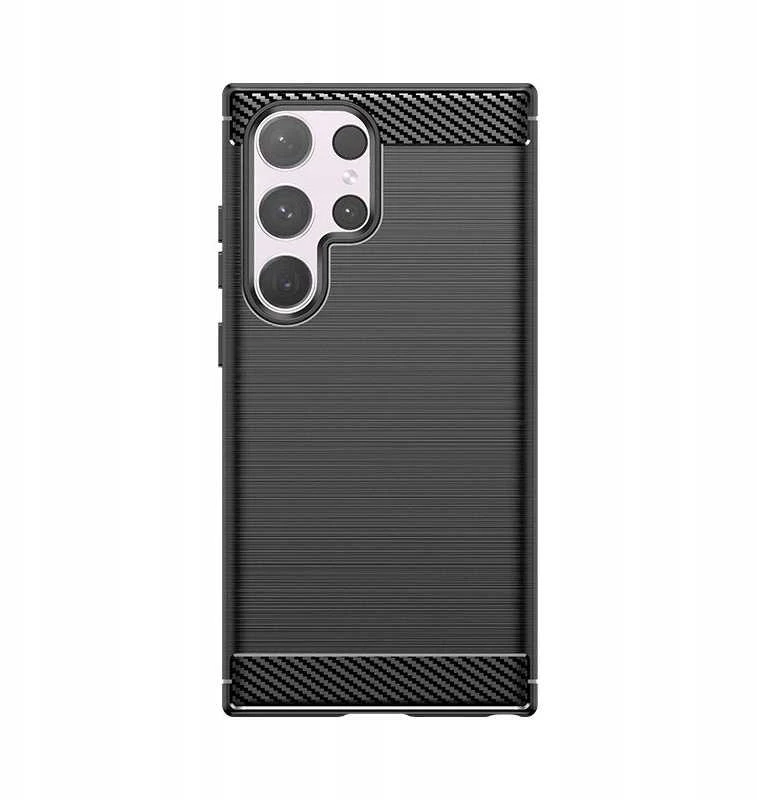 Hurtel Carbon Case do Samsung Galaxy S24 FE – dėklas telefonui juodos spalvos
