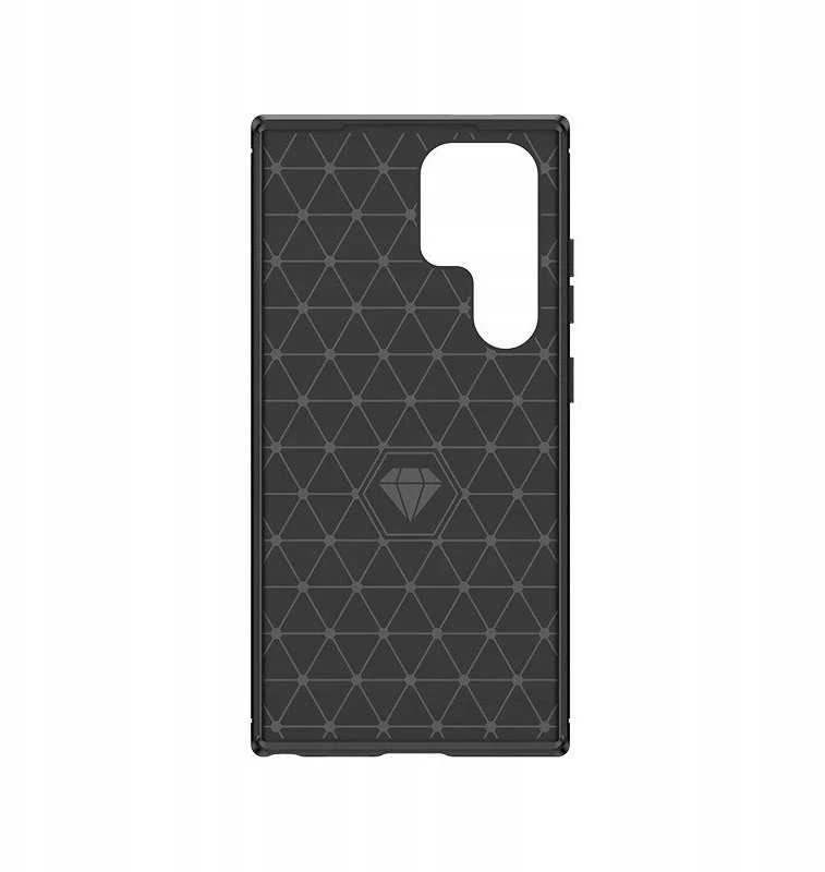 Hurtel Carbon Case do Samsung Galaxy S24 FE – dėklas telefonui juodos spalvos