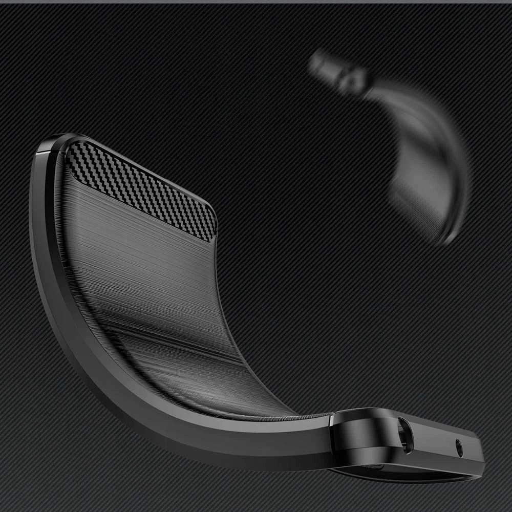 Hurtel Carbon dėklas skirtas Samsung Galaxy S25 Edge – juodos spalvos