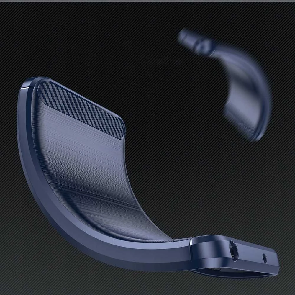 Hurtel Carbon dėklas skirtas Apple iPhone 16e – mėlynos spalvos