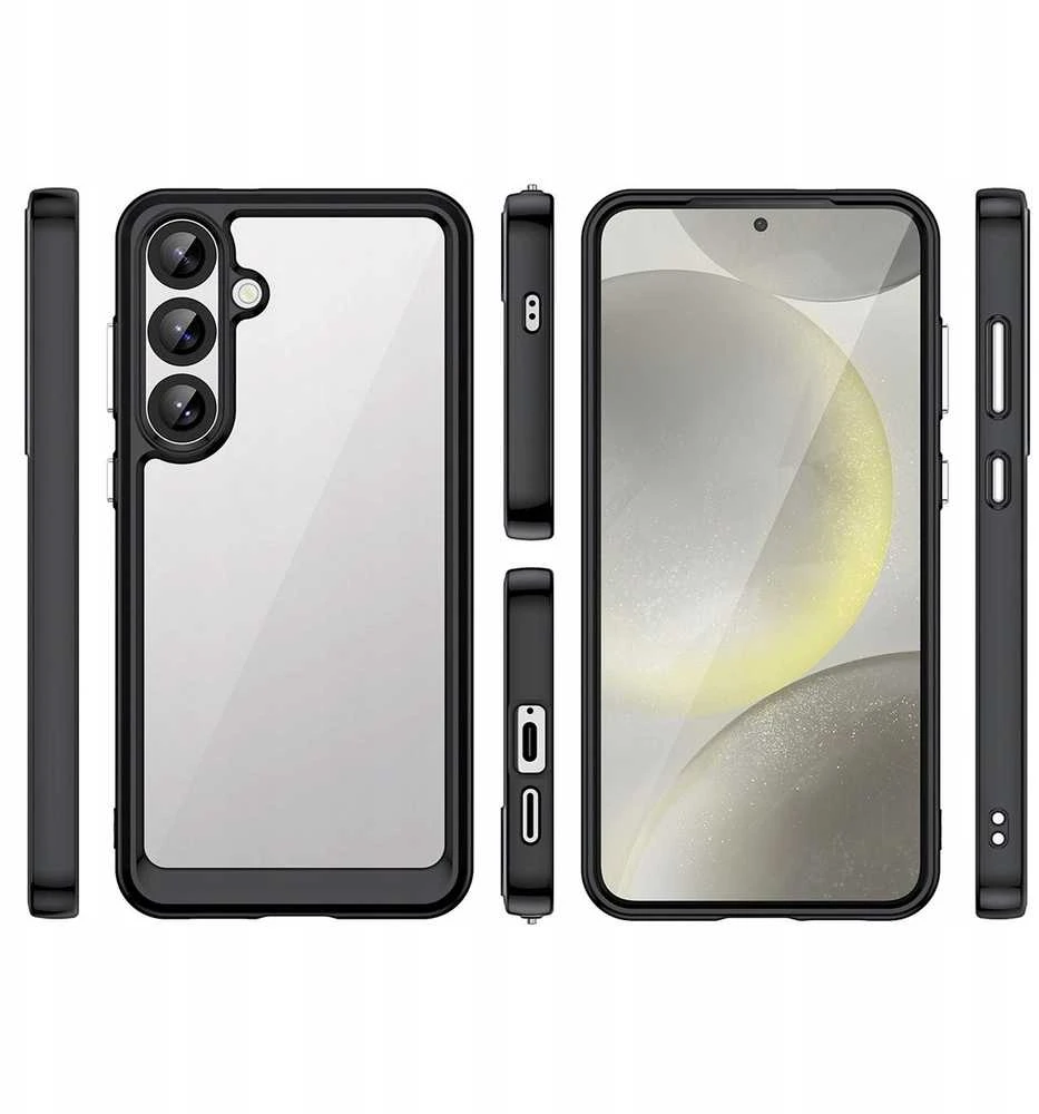 Hurtel Silikoninis Outer Space Case Samsung Galaxy S25 Plus – dėklas telefonui juodos spalvos