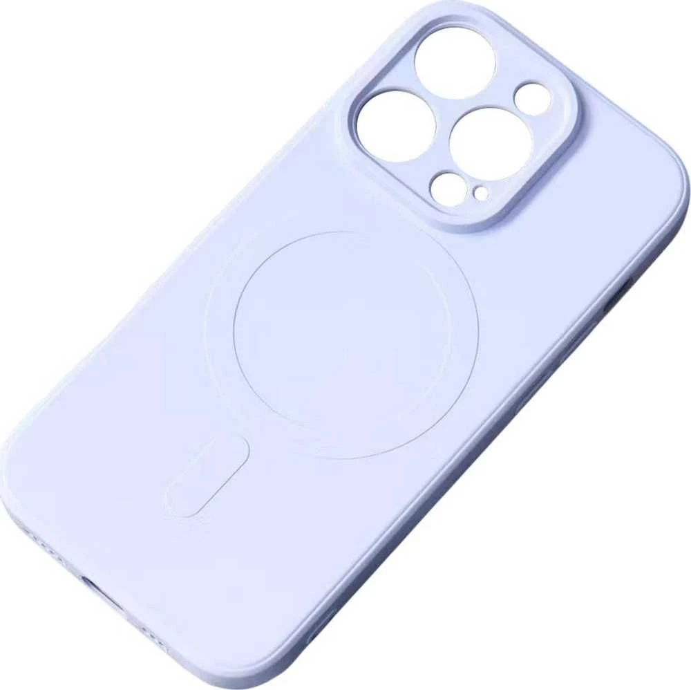 Hurtel MagSafe Compatible Silikoninis Apple iPhone 15 Plus Silikoninis dėklas – mėlynos spalvos