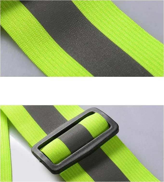 Hurtel Reflective petnešos dviračiui motociklui bėgiojimui šviesą atspindinti liemenė oranžinė