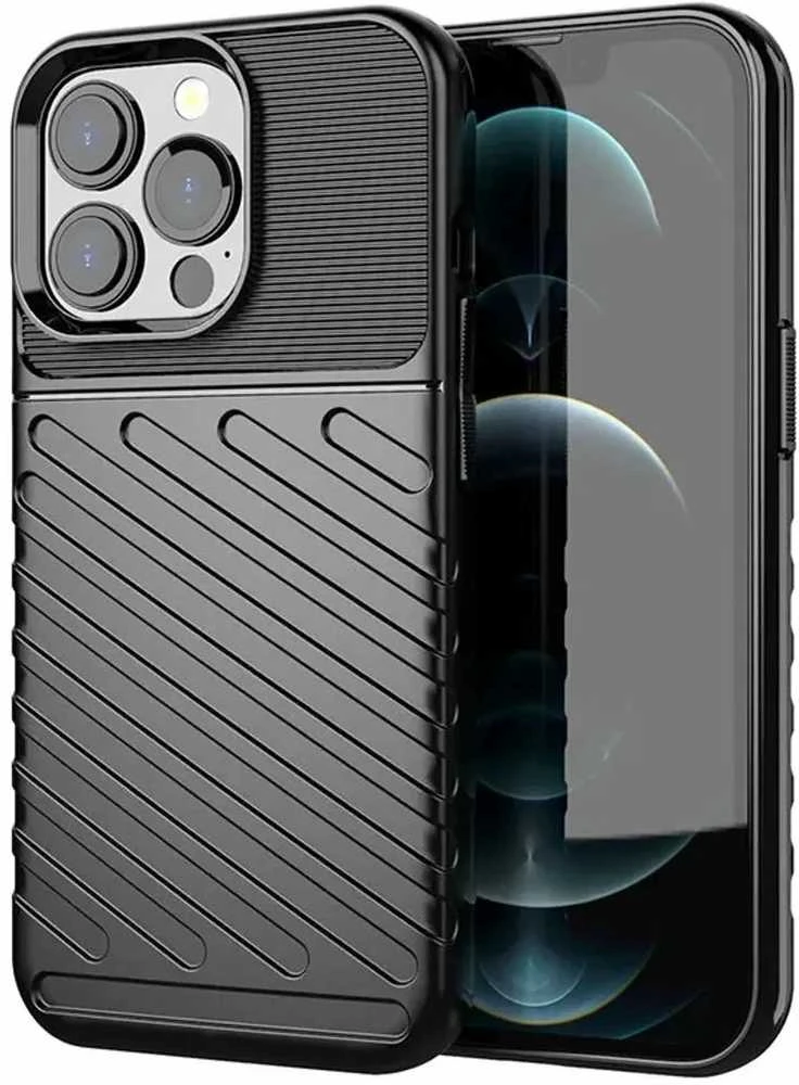 Hurtel Thunder dėklas skirtas iPhone 13 Pro, juodas
