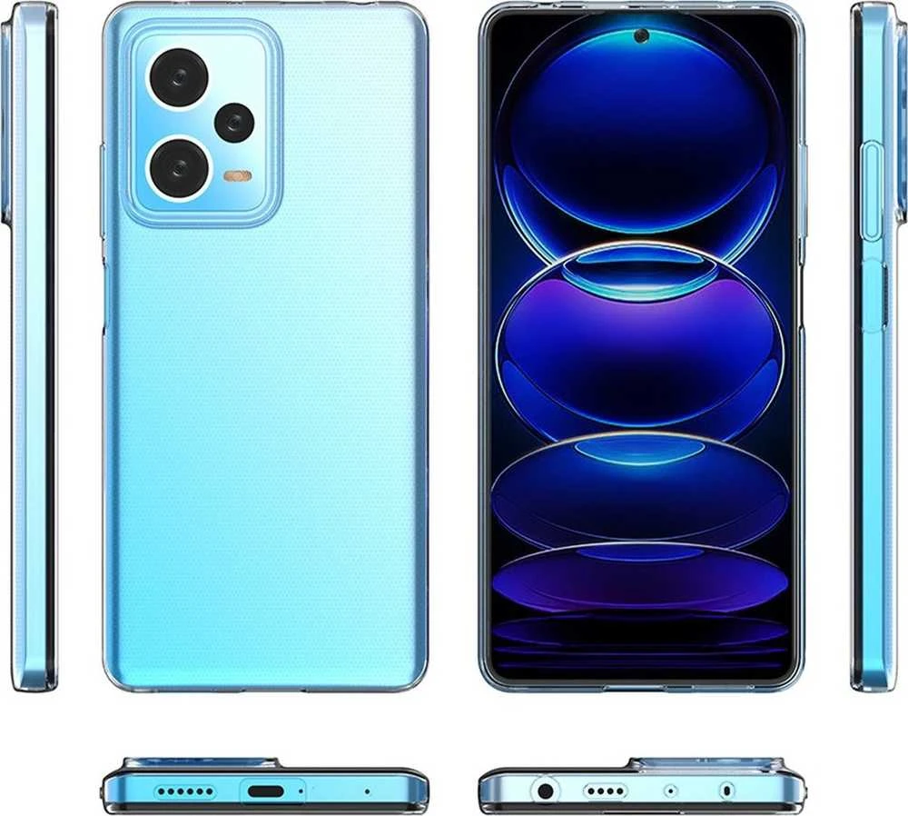 Hurtel Ultra Clear 0.5mm dėklas Xiaomi Redmi Note 12 Pro+ thin cover dėklas telefonui skaidrus