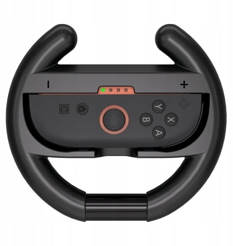 „Hurtel“ lenktyninis vairas „Nintendo Switch 2 Joy-Con“ valdikliui (2 vnt. pakuotė) - Juodas