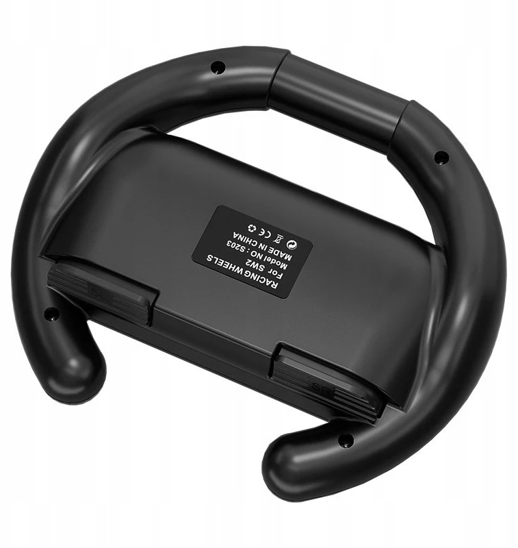 „Hurtel“ lenktyninis vairas „Nintendo Switch 2 Joy-Con“ valdikliui (2 vnt. pakuotė) - Juodas