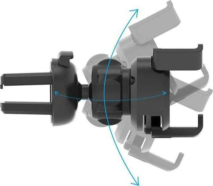Hurtel Gravity automobilinis laikiklis išmaniajam telefonui ant orlaidės su oro gaivikliu sidabrinė