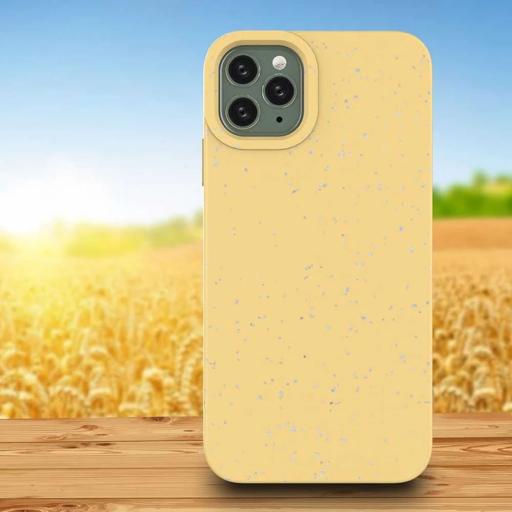 Hurtel Eco dėklas skirtas iPhone 11 Pro Max, geltonas