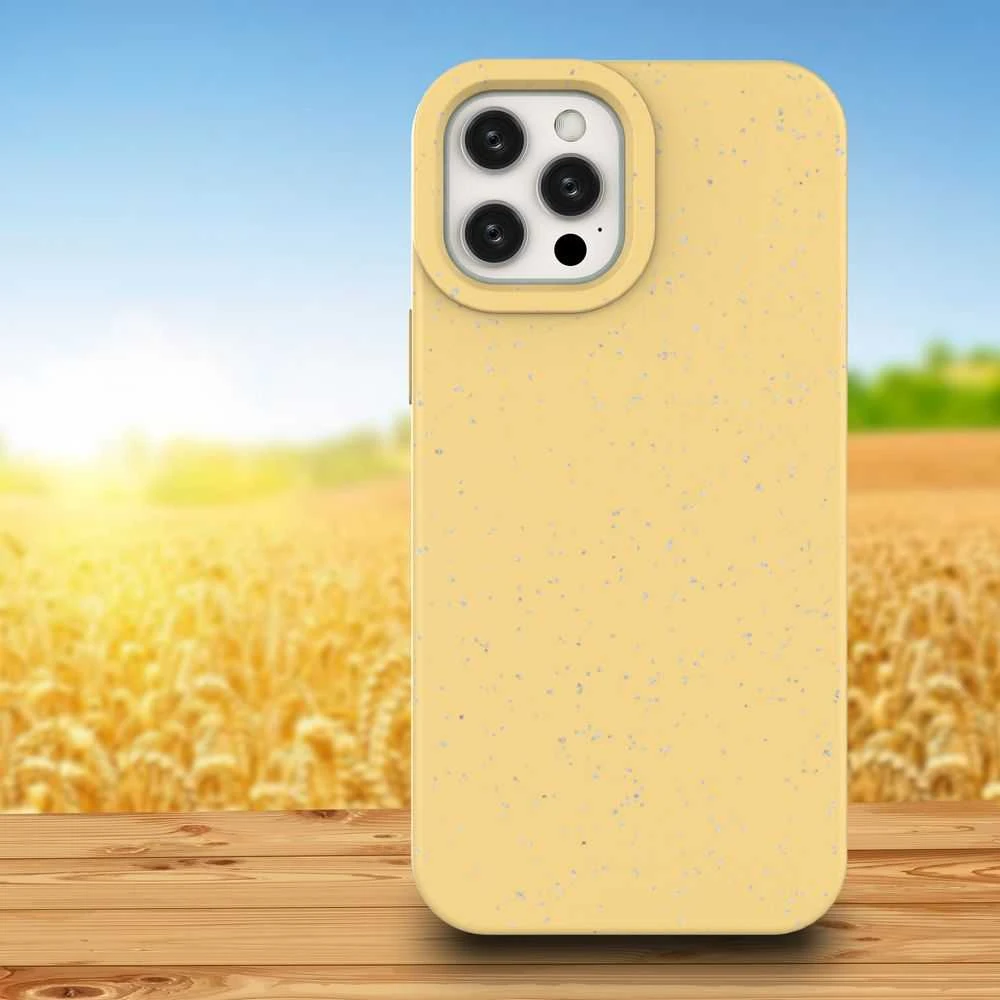 Hurtel Eco dėklas skirtas iPhone 12 Pro, geltonas