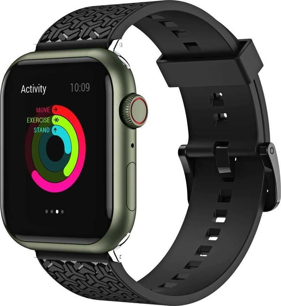 Hurtel Išmaniojo laikrodžio Apple 7/SE dirželis, Juodos spalvos, 42/44/45 mm
