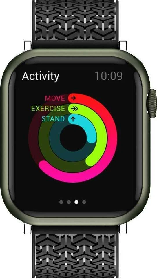 Hurtel Išmaniojo laikrodžio Apple 7/SE dirželis, Juodos spalvos, 42/44/45 mm