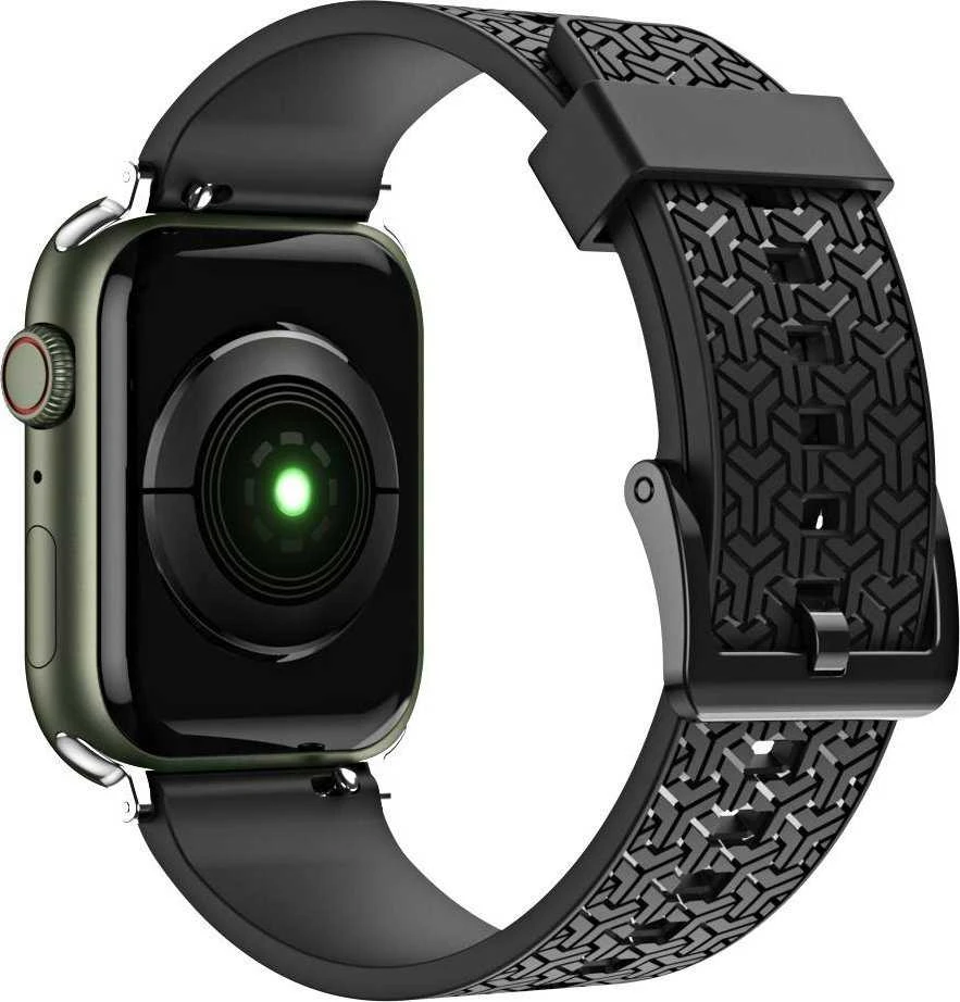 Hurtel Išmaniojo laikrodžio Apple 7/SE dirželis, Juodos spalvos, 42/44/45 mm