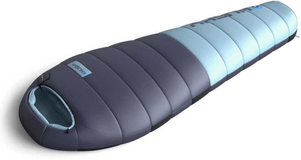 Husky DRAPE Down Sleeping Bag -20 °C, 85 × 220 cm, 1.25 kg, mėlynas