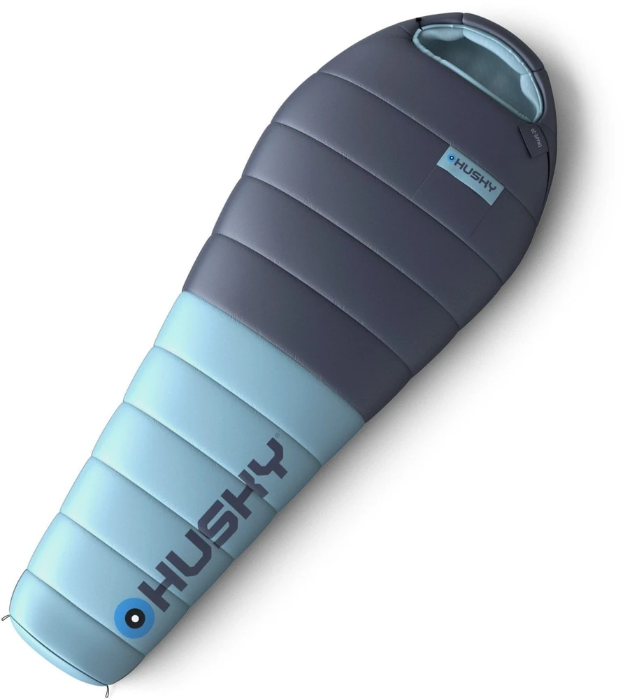 Husky DRAPE Down Sleeping Bag -20 °C, 85 × 220 cm, 1.25 kg, mėlynas