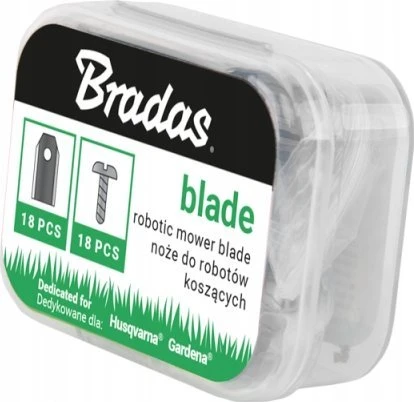 BRADAS PEILIAI ROBOTAMS VEJAPJOVĖMS HUSQVARNA/GARDENA 18vnt. TITAN Juodas