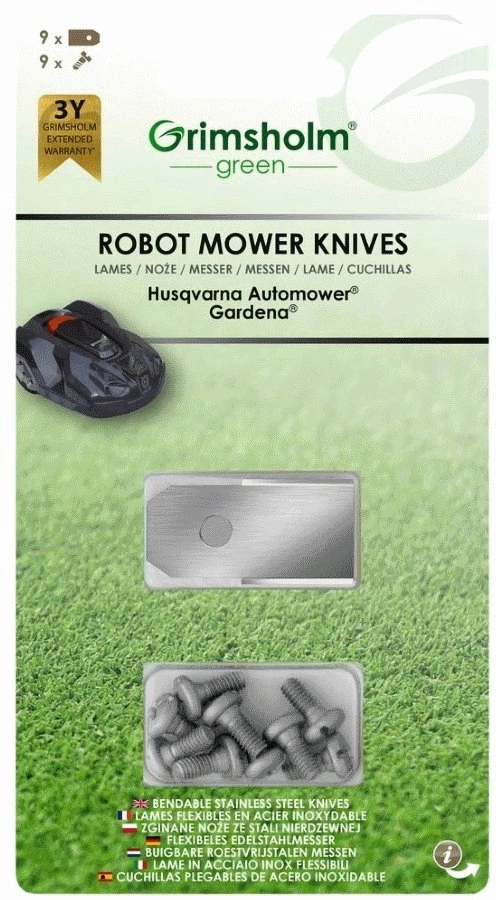 Grimsholm Peiliukų kompl. Husqvarna robotams 9 vnt.