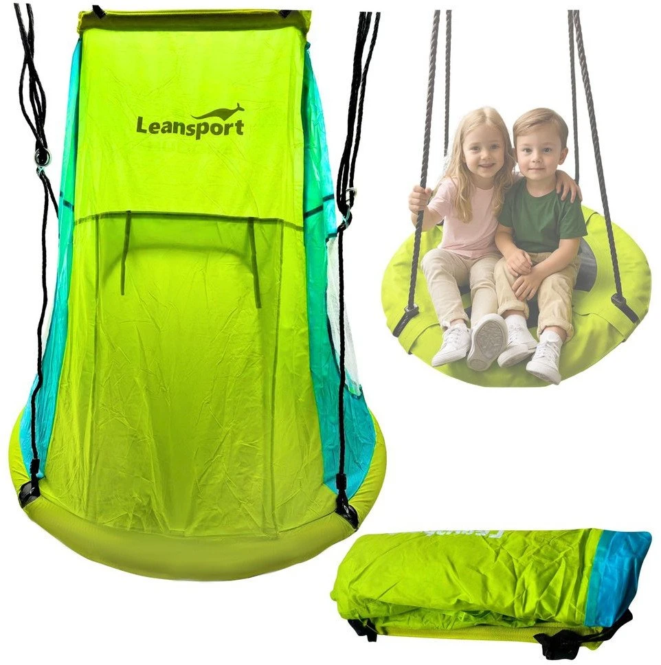 Lean Sport Žaidimų palapinė sūpynėms 110-120 cm, žalia