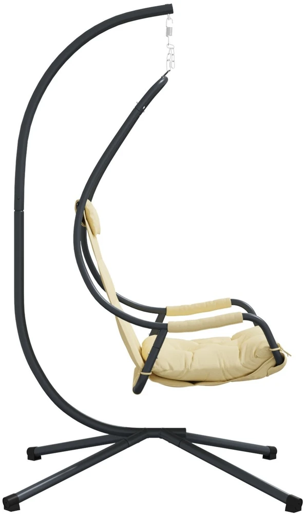 Kabantis kiaušinis Plienas 94 x 107 x 196,5 cm Smėlio