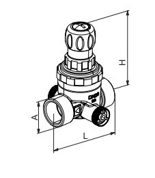 Husty Syr REDUKTORIUS CIŚN 312 KOMPAKTINIS DN20, G 3/4"