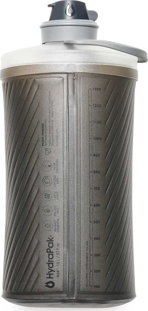 JAV Gertuvė HydraPak Flux 1.5L mammoth pilkas