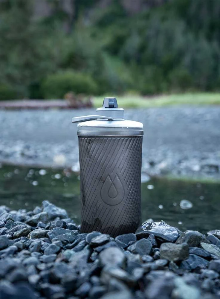 JAV Gertuvė HydraPak Flux 1.5L mammoth pilkas