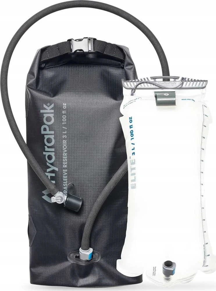 Gertuvė HydraPak Hydrasleeve Reservoir 3L, chasm juodas