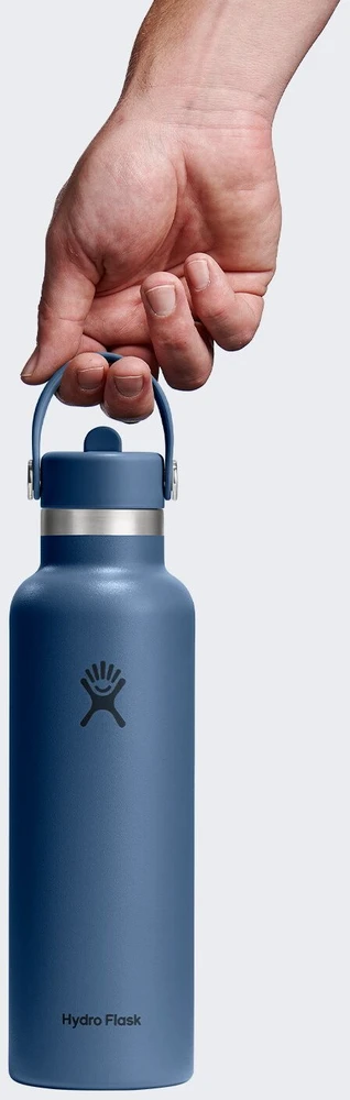 Buteliukas termiczna Hydro Flask 21 Oz Standard Flex Straw Cap (621 ml) - harbor mėlynas