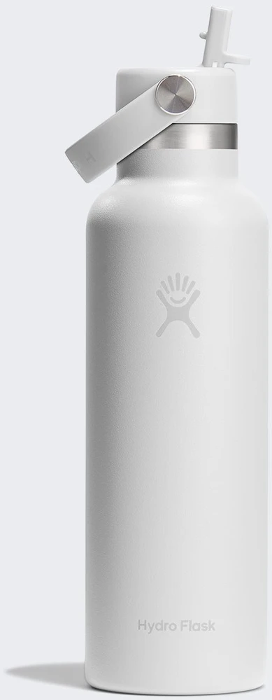 Buteliukas termiczna Hydro Flask 21 Oz Standard Flex Straw Cap (621 ml) - baltas