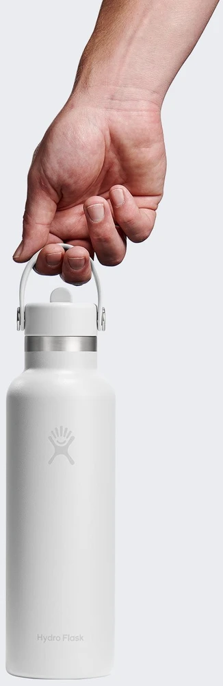 Buteliukas termiczna Hydro Flask 21 Oz Standard Flex Straw Cap (621 ml) - baltas