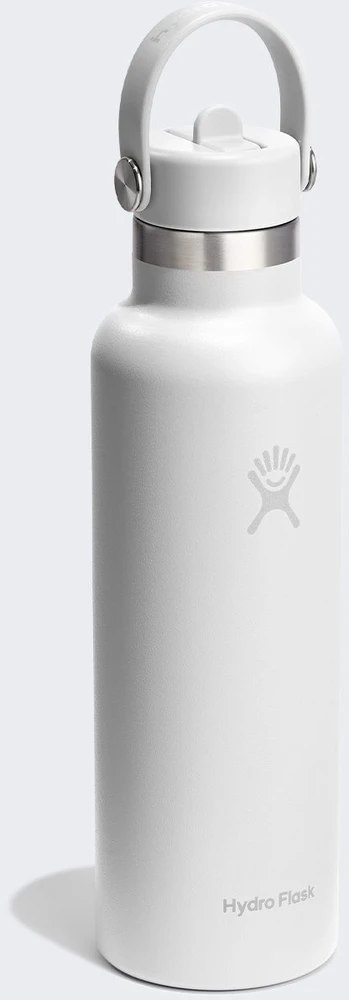 Buteliukas termiczna Hydro Flask 21 Oz Standard Flex Straw Cap (621 ml) - baltas