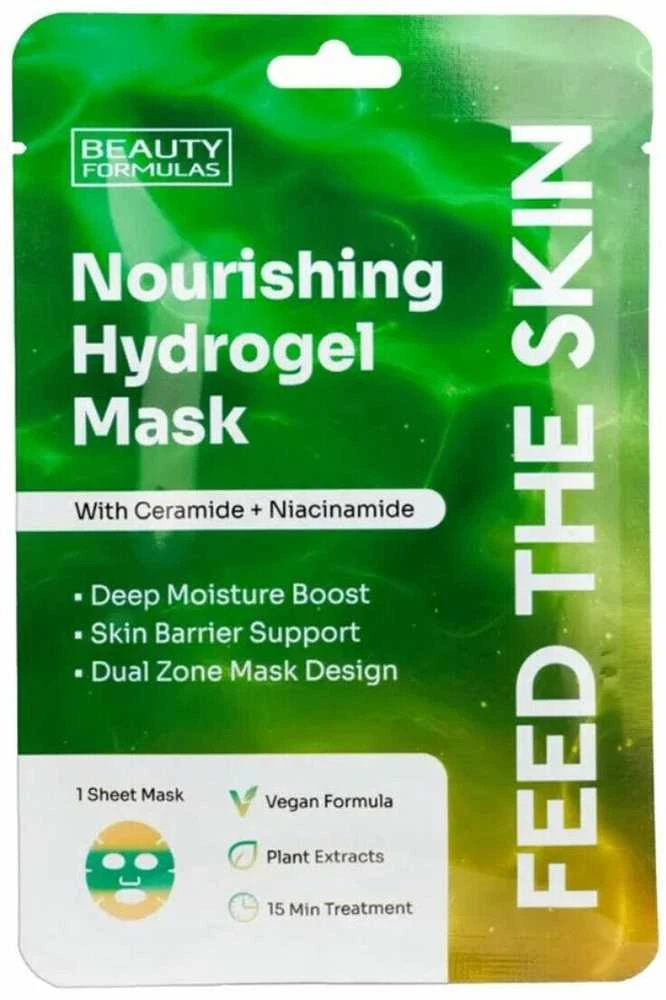 Beauty Formulas Maitinamoji hidrogelio kaukė maitinamoji hidrogelio kaukė su keramidais ir niacinamidu 1 vnt.