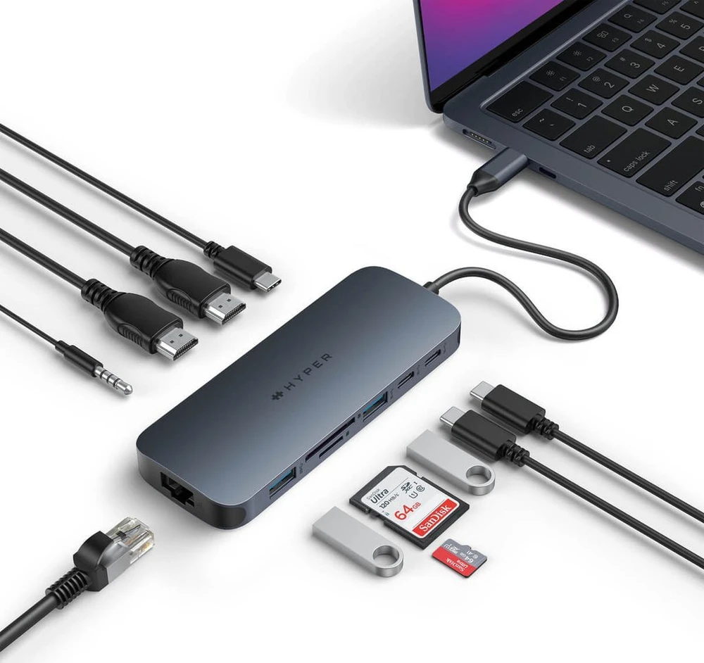 Šakotuvas HyperDrive Kita USB-C stotelė / replikatorius (HD4006GL)