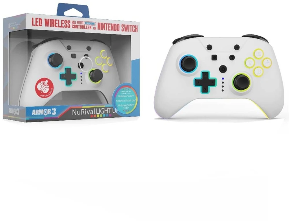 Hyperkin Armor3 NuRival Wireless Controller for Switch Baltas (M07619-WHHE)