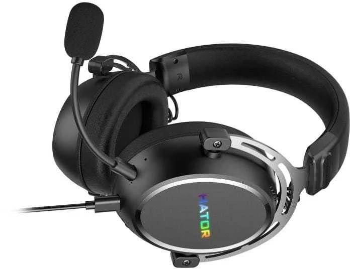 Ausinės Hator Hypergang 3 USB ESH50 RGB juoda