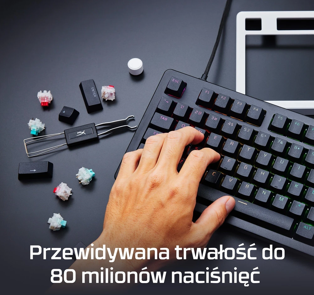 Klaviatūra „HyperX“ lytėjimo jungiklis