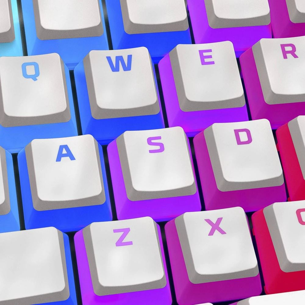 Pakaitiniai klavišai HyperX Pudding Keycaps Full Key Set, US išdėstymas