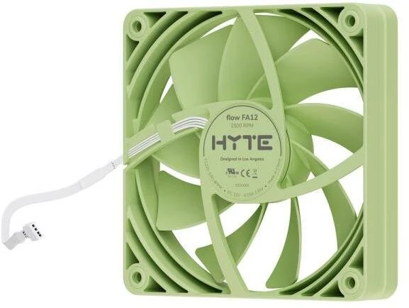 HYTE FA12 ventiliatoriai, 4 vnt. pakuotė, 120 mm, matcha pieno spalvos