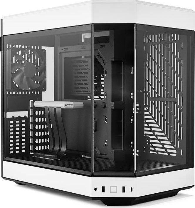 Hyte Y60 Midi Tower, Tempered Glass – juodos spalvos/baltos spalvos