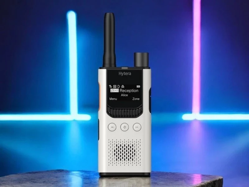 Nešiojamoji radijo stotis Hytera HYTERA Radijo DMR+analoginė HYT-S35, UHF 400-470 MHz, 2200 mAh, BT V 5.0, Balta